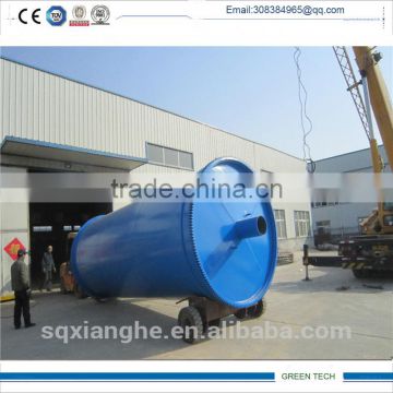 Green Machine/Waste Tires Pyrolysis Plant Getting Fuel Oil