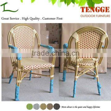 TG15-0159 Outdoor Rattan Double Aluminum Tube Bamboo Furniture Set