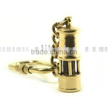 Solid Brass Nautical Lighthouse Keychain