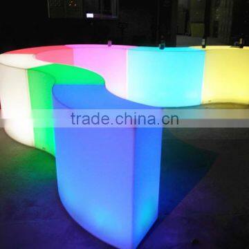 HUAJUN Mordern events furniture/LED PORTABLE BAR/LED BAR COUNTER DESIGN