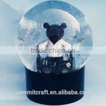 Classical bear bag antique Italy snow globe snow crystal ball