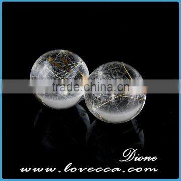 Dandelion Glass Ball for Earring/necklace ,glass Ball for Making Jewelry photo-3
