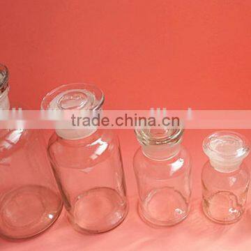 Wide Mouth Laborating Glass Reagent Bottle With Stopper Lid photo-3