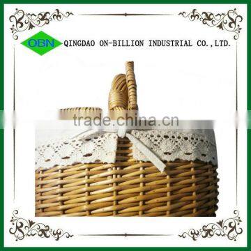 Cheap Empty Wicker Oval Picnic Basket photo-5