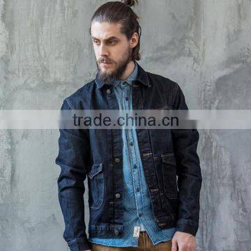 China Suppliers Custom Bomber Jackets Popular Denim Jackets for Men photo-2