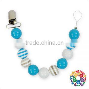 Unisex BPA Free Plastic Beads Pacifier Clip Many Style Baby Pacifier Clip photo-3