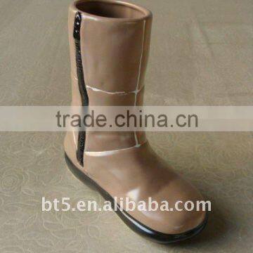 8 inch boots shape ceramic vase