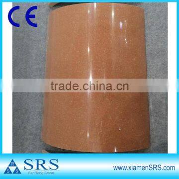 Chinese laminate ruby red granite cladding of column