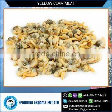 Rich Taste IQF Frozen Yellow Clam Meat Price