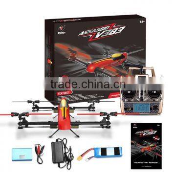 WLtoys V383 3D 2.4G 6CH 500 Electric Stunt Action Led Slingshot Helicopter ,Waterproof Quadcopter Mariner photo-5