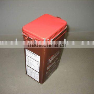 Rectangle shape tea packaging tin box