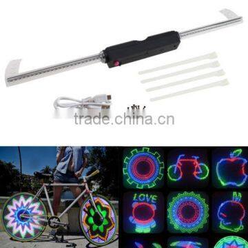 48 Led Colorful Double-Side Display Cycling Bicycle Bike DIY Spoke Wheel Light photo-4