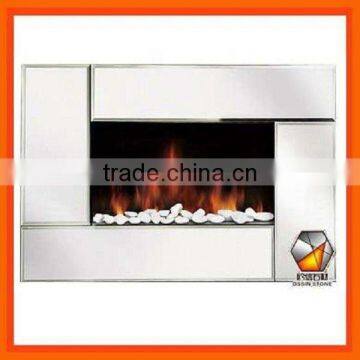 White Wall Mounted Electric Fireplace