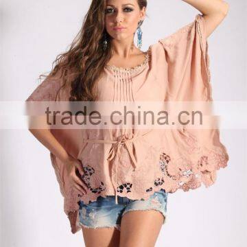 Ladies' Comfortable Embroidery Loose Tops photo-2