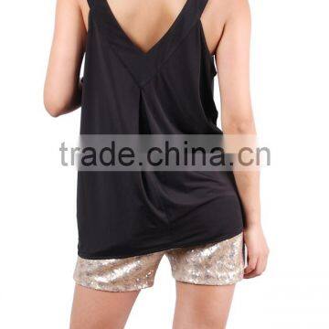 2015 New Fashion Ladies Cowl Neck Top FH20140008 photo-2