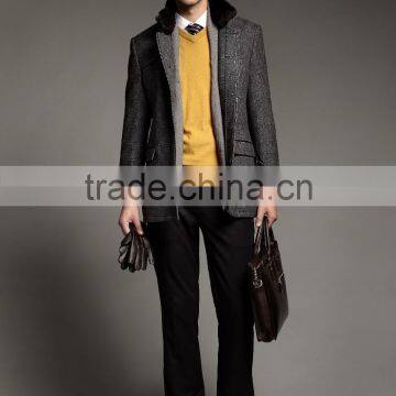 Wool High Quality Winter Warm Men Coat Made to Measure Overcoat. BCL030 photo-4
