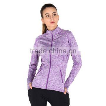 Wholesale Women Gym Fitness Jacket Breathable Outer Sports Wear 2017 photo-3