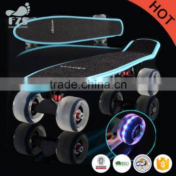 HSJ248 Professional Aluminium Alloy Flying Skateboard large PU wheels skateboard