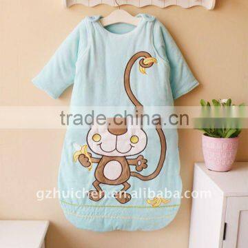 mom and bab 2011 winter baby clothes cotton embroider sleeping bag two ways use