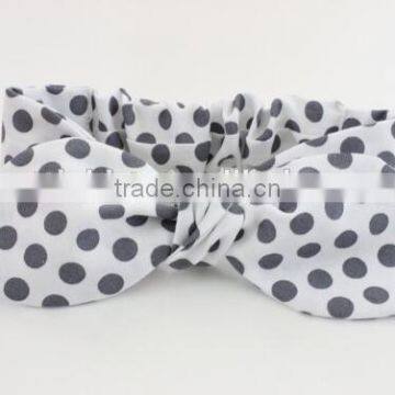 High Quality Top Baby Girls Floral Print Bow Hairband Wholesale Turban Knot Rabbit Headband Baby Headband photo-2