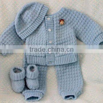 Clothes Set Hand Made Crochet Baby Pattern Sweater