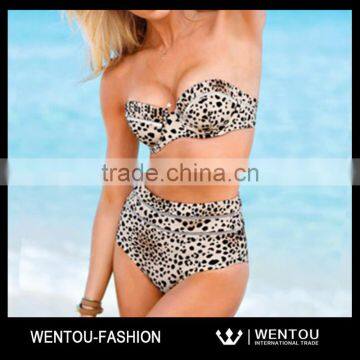 Wholesale High Waist Retro Boho Bikini photo-3
