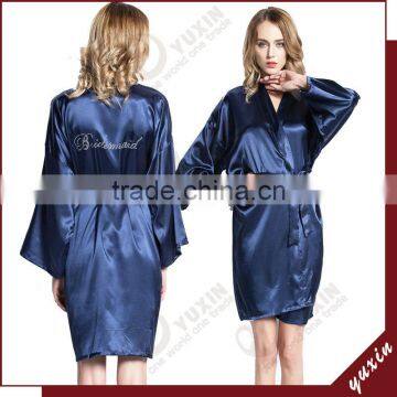 Bridesmaid Robe Kimono Women Robe Gown Bathrobe Silk Satin Robe PL002