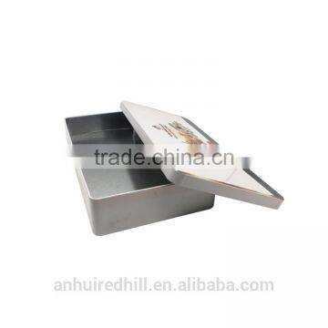 High Quality Custom Logo Rectangle Empty Tin Can photo-2