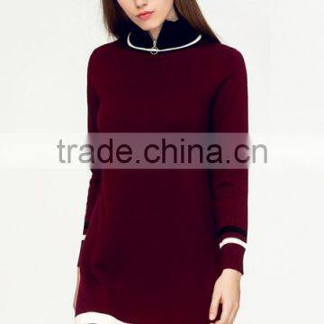 Most Popular Items Long Sleeve Zipper Sweater Women Dress 2017 for Lady photo-4