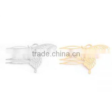 Hair Clips Findings Butterfly Animal Silver Tone photo-3