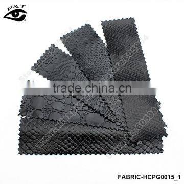 Synthetic Leather pu Leather With Fluff Back 140cm Black Colors for Furniture