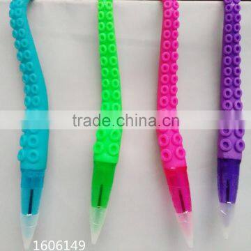 Novelty octopus ballpoint TPR ballpoint pen promotion ballpoint pen