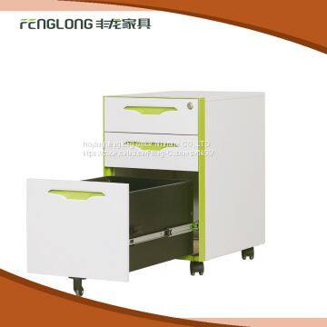 Office Used 2 Drawer Good Powder Coating Delicate Appearance Steel Filing Cabinet With Wheels photo-5