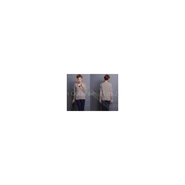 Wool Fine Knit Ladies V Neck Sweaters Cardigan Clothing with Buttons in Long Sleeves