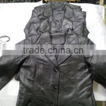 Custom Made High Quality Women Leather Jacket in Lambskin photo-6