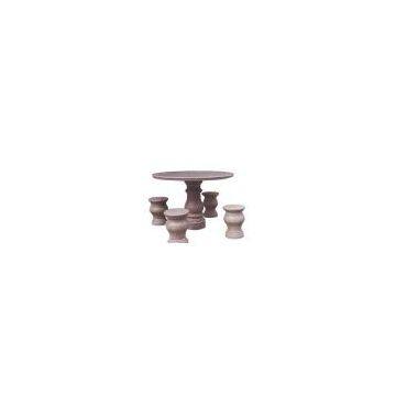 stone table and chair