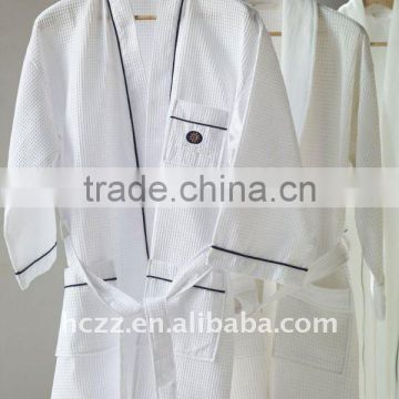 100% cotton waffle bathrobe