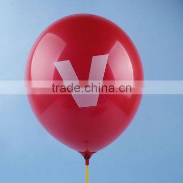 Letter Round Latex Balloon V, I love you Printed Balloon