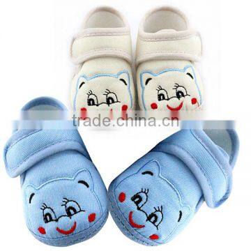 lovely smile face bear summer baby shoes for boy