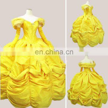 Sunshine-Free Shipping Custom Made Civil War Dress Southern Belle Yellow Dress Cosplay Costume