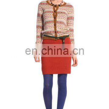 Latest fashion autumn lady simple elegant design high waist short skirt pencil skirt for women
