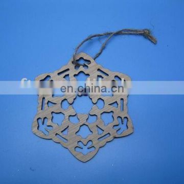 Wooden Christmas snowflake