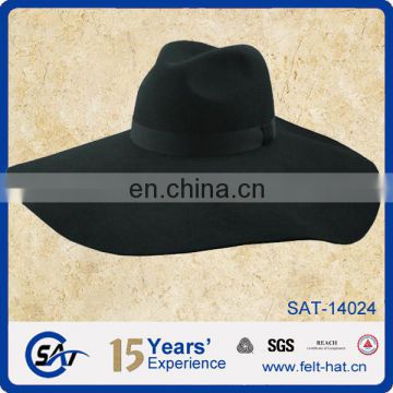 100% pure wool felt floppy hat wholesale, big floppy fedora hat