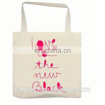 Custom logo printed Tote shopping bag made of cotton or canvas (natural color) Cotton Canvas Tote Bags