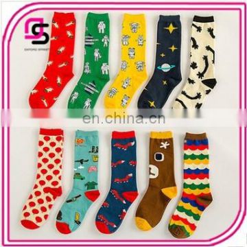 Wholesale European and American style Cotton socks colorful pattern socks