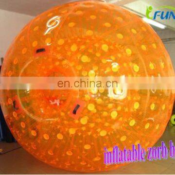 Cheap PVC zorb ball for sale/glass zorb ball/inflatable zorbing ball