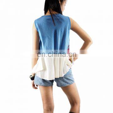 NAPAT Sleeveless Top Tunic Tops Blouses Wholesale Custom photo-2