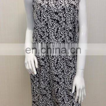 Ladies's Fashion Viscose Spandex Jacquard Flower Printed Lined Slim Casual Wear Dresses photo-4