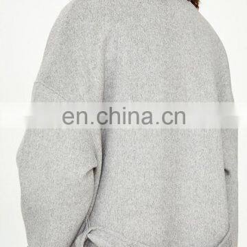 Hot Sale Winter Clothing Women Fashion Overcoat Long Wool Jacket photo-5