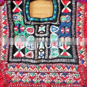 Vintage Hand Embroidery Mirror Work Patches- Beautiful Handmade Yock Neck Patches-Vintage Embroidery Yoke Neck Patches photo-4